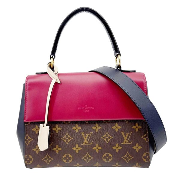 Louis Vuitton  Cluny BB Monogram Canvas Shoulder Bag Maroon - Picture 1 of 12